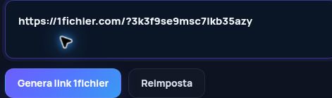 Link 1fichier.com reale nel campo MultiDebrid. Apri per ingrandire.