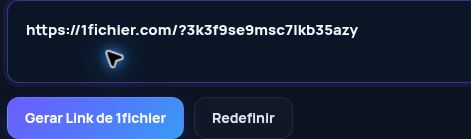 Link real do 1fichier.com no campo do MultiDebrid. Abra para ampliar.