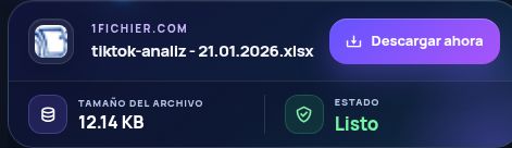 Resultado real de 1fichier.com: nombre, tamaño y siguiente acción. Ábrelo para ampliar.