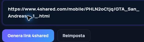 Link 4shared.com reale nel campo MultiDebrid. Apri per ingrandire.