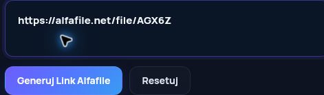 Prawdziwy link Alfafile.net w polu MultiDebrid. Otwórz, aby powiększyć.