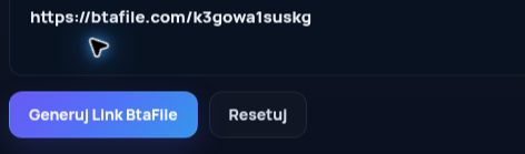 Prawdziwy link BtaFile.com w polu MultiDebrid. Otwórz, aby powiększyć.