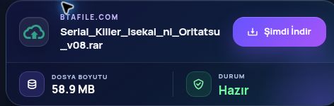 Gerçek BtaFile.com sonucu: dosya adı, boyut ve sonraki işlem. Büyütmek için aç.