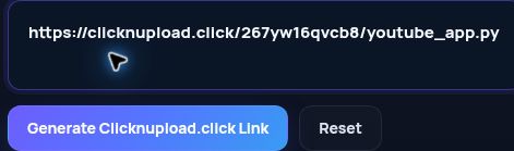 Real Clicknupload.click link in the MultiDebrid input. Open to enlarge.