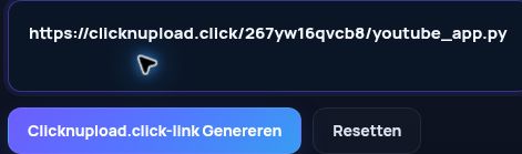 Echte Clicknupload.click-link in het MultiDebrid-invoerveld. Open om te vergroten.