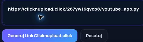 Prawdziwy link Clicknupload.click w polu MultiDebrid. Otwórz, aby powiększyć.