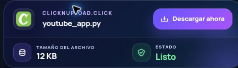 Resultado real de Clicknupload.click: nombre, tamaño y siguiente acción. Ábrelo para ampliar.