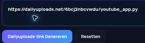 Echte Dailyuploads.net-link in het MultiDebrid-invoerveld. Open om te vergroten.