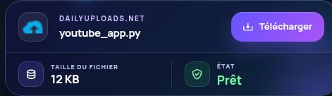 Résultat réel pour Dailyuploads.net : nom, taille et action suivante. Ouvrez pour agrandir.