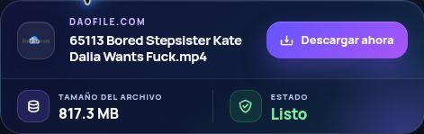 Resultado real de Daofile.com: nombre, tamaño y siguiente acción. Ábrelo para ampliar.