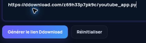 Véritable lien Ddownload.com dans le champ MultiDebrid. Ouvrez pour agrandir.