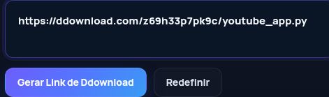 Link real do Ddownload.com no campo do MultiDebrid. Abra para ampliar.