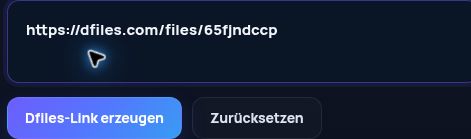 Echter Dfiles.com-Link im MultiDebrid-Eingabefeld. Zum Vergrößern öffnen.
