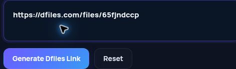 Real Dfiles.com link in the MultiDebrid input. Open to enlarge.