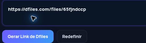 Link real do Dfiles.com no campo do MultiDebrid. Abra para ampliar.
