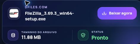 Resultado real do Dfiles.com: nome, tamanho e próxima ação. Abra para ampliar.