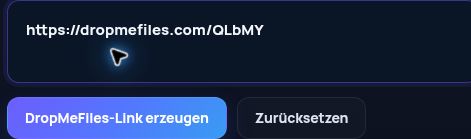 Echter DropMeFiles.com-Link im MultiDebrid-Eingabefeld. Zum Vergrößern öffnen.