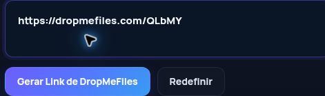 Link real do DropMeFiles.com no campo do MultiDebrid. Abra para ampliar.