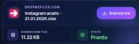 Risultato reale di DropMeFiles.com: nome, dimensione e azione successiva. Apri per ingrandire.