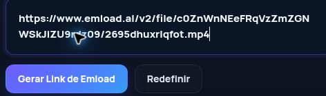 Link real do Emload.al no campo do MultiDebrid. Abra para ampliar.
