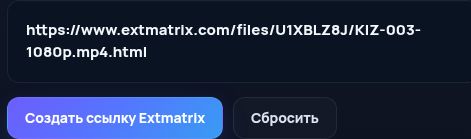 Настоящая ссылка Extmatrix.com в поле MultiDebrid. Откройте для увеличения.
