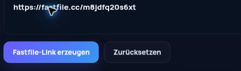 Echter Fastfile.cc-Link im MultiDebrid-Eingabefeld. Zum Vergrößern öffnen.