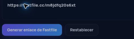 Enlace real de Fastfile.cc en el campo de MultiDebrid. Ábrelo para ampliar.