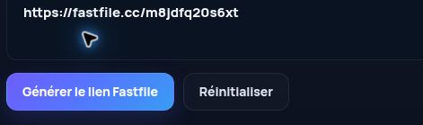 Véritable lien Fastfile.cc dans le champ MultiDebrid. Ouvrez pour agrandir.