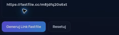 Prawdziwy link Fastfile.cc w polu MultiDebrid. Otwórz, aby powiększyć.