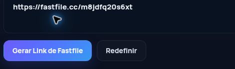 Link real do Fastfile.cc no campo do MultiDebrid. Abra para ampliar.