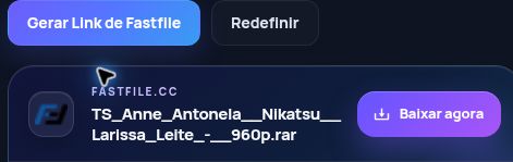 Resultado real do Fastfile.cc: nome, tamanho e próxima ação. Abra para ampliar.