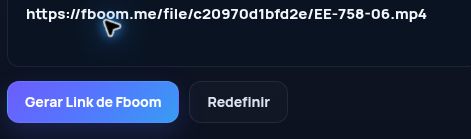 Link real do Fboom.me no campo do MultiDebrid. Abra para ampliar.