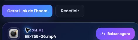 Resultado real do Fboom.me: nome, tamanho e próxima ação. Abra para ampliar.