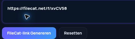 Echte FileCat.net-link in het MultiDebrid-invoerveld. Open om te vergroten.