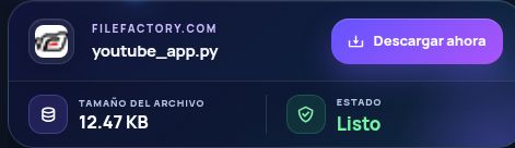 Resultado real de Filefactory.com: nombre, tamaño y siguiente acción. Ábrelo para ampliar.