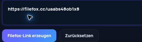 Echter Filefox.cc-Link im MultiDebrid-Eingabefeld. Zum Vergrößern öffnen.