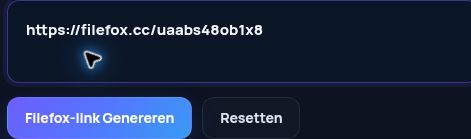Echte Filefox.cc-link in het MultiDebrid-invoerveld. Open om te vergroten.