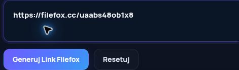 Prawdziwy link Filefox.cc w polu MultiDebrid. Otwórz, aby powiększyć.