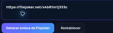 Enlace real de Filejoker.net en el campo de MultiDebrid. Ábrelo para ampliar.