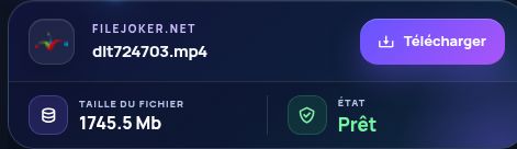 Résultat réel pour Filejoker.net : nom, taille et action suivante. Ouvrez pour agrandir.
