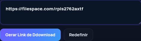 Link real do Filespace.com no campo do MultiDebrid. Abra para ampliar.