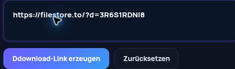 Echter Filestore.to-Link im MultiDebrid-Eingabefeld. Zum Vergrößern öffnen.
