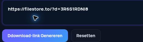 Echte Filestore.to-link in het MultiDebrid-invoerveld. Open om te vergroten.
