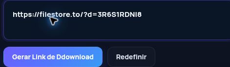 Link real do Filestore.to no campo do MultiDebrid. Abra para ampliar.