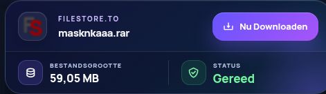 Echt Filestore.to-resultaat: bestandsnaam, grootte en volgende actie. Open om te vergroten.