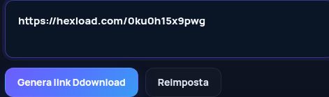 Link Hexload.com reale nel campo MultiDebrid. Apri per ingrandire.