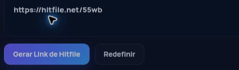 Link real do Hitfile.net no campo do MultiDebrid. Abra para ampliar.