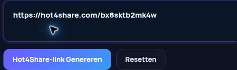 Echte Hot4Share.com-link in het MultiDebrid-invoerveld. Open om te vergroten.