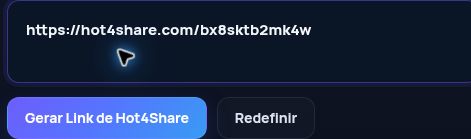 Link real do Hot4Share.com no campo do MultiDebrid. Abra para ampliar.
