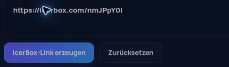 Echter IcerBox.com-Link im MultiDebrid-Eingabefeld. Zum Vergrößern öffnen.